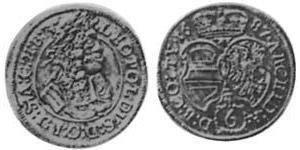 6 Kreuzer Saint-Empire romain germanique (962-1806) Argent 