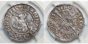 6 Kreuzer Austria Argento Ferdinando I del Sacro Romano Impero  (1503-1564)