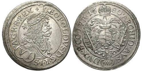 6 Kreuzer Austria Argento 