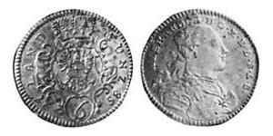 6 Kreuzer Principato di Ansbach (1398–1792) Argento Cristiano Federico di Brandeburgo-Ansbach(1736 – 1806)