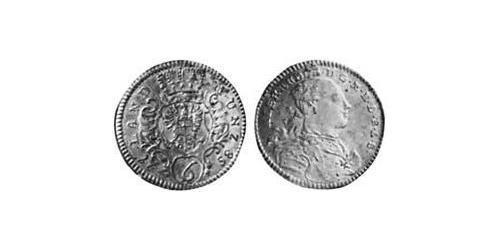 6 Kreuzer Principato di Ansbach (1398–1792) Argento Cristiano Federico di Brandeburgo-Ansbach(1736 – 1806)
