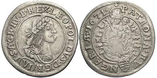 6 Kreuzer Ungheria (1989 - ) Argento Leopoldo I del Belgio (1790-1865)