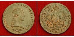 6 Kreuzer Saint-Empire romain germanique (962-1806) Cuivre Francis II, Holy Roman Emperor (1768 - 1835)