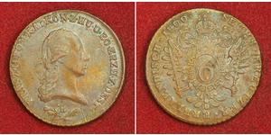 6 Kreuzer Saint-Empire romain germanique (962-1806) Cuivre Francis II, Holy Roman Emperor (1768 - 1835)
