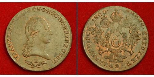 6 Kreuzer Saint-Empire romain germanique (962-1806) Cuivre Francis II, Holy Roman Emperor (1768 - 1835)