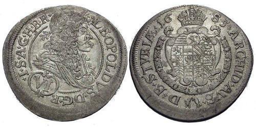 6 Kreuzer Austria Plata 