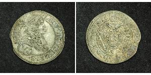 6 Kreuzer Sacro Imperio Romano (962-1806) Plata 