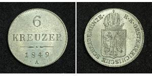 6 Kreuzer Kaisertum Österreich (1804-1867) Silber 