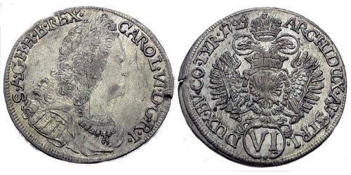 6 Kreuzer Austria  Silver 