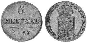 6 Kreuzer Austrian Empire (1804-1867) Silver 