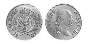 6 Kreuzer Electorate of Bavaria (1623 - 1806) Silver 
