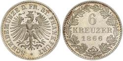 6 Kreuzer Free City of Frankfurt Silver 