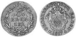 6 Kreuzer Grand Duchy of Baden (1806-1918) Silver 