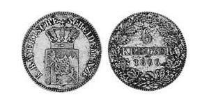 6 Kreuzer Kingdom of Bavaria (1806 - 1918) Silver Ludwig II of Bavaria (1845 – 1886)