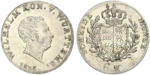 6 Kreuzer Kingdom of Württemberg (1806-1918) 銀 威廉一世 (符腾堡)