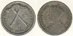 6 Penny Southern Rhodesia (1923-1980) Argento 