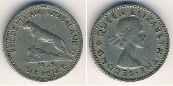 6 Penny Rhodésie (1965 - 1979) Cuivre/Nickel 