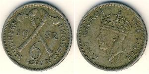 6 Penny Southern Rhodesia (1923-1980) Cuivre/Nickel George VI (1895-1952)