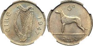 6 Penny Irland (1922 - ) Kupfer/Nickel 