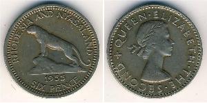 6 Penny Southern Rhodesia (1923-1980) Kupfer/Nickel 