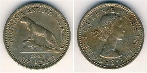 6 Penny Southern Rhodesia (1923-1980) Níquel/Cobre 