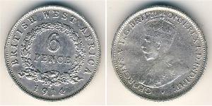 6 Penny Britisch-Westafrika (1780 - 1960) Silber George V (1865-1936)