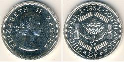 6 Penny Südafrika (1910 - ) Silber Elizabeth II (1926-2022)