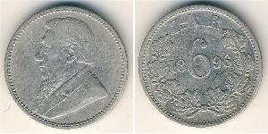 6 Penny Südafrika (1910 - ) Silber 