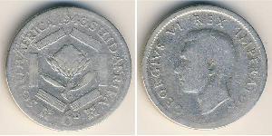 6 Penny Südafrika (1910 - ) Silber Georg VI (1895-1952)