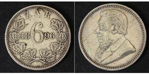 6 Penny Südafrika (1910 - ) Silber 