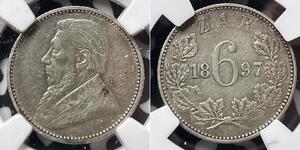 6 Penny Südafrika (1910 - ) Silber 