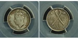 6 Penny Southern Rhodesia (1923-1980) Silver George VI (1895-1952)