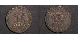 6 Quarto Kingdom of Spain (1814 - 1873) Kupfer 