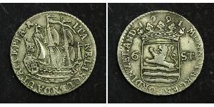 6 Stuiver Pays-Bas Argent 