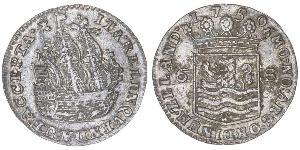 6 Stuiver Paesi Bassi Argento 
