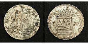 6 Stuiver Países Bajos Plata 