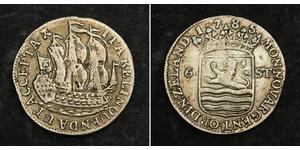 6 Stuiver Niederlande Silber 