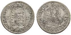 6 Stuiver Republik der Sieben Vereinigten Provinzen (1581 - 1795) Silber 