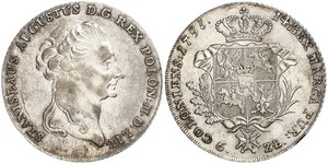 6 Zloty / 1 Thaler República de las Dos Naciones (1569-1795) / Polonia Plata Stanislaw II Poniatowski