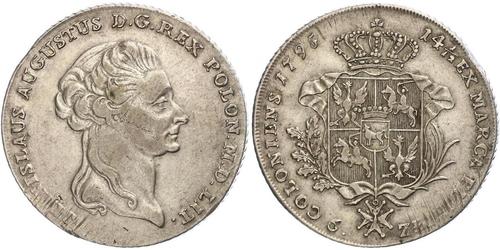 6 Zloty / 1 Thaler República de las Dos Naciones (1569-1795) / Polonia Plata Stanislaw II Poniatowski