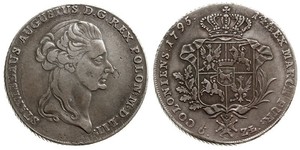 6 Zloty / 1 Thaler Polen / Polen-Litauen (1569-1795) Silber Stanislaw II Poniatowski