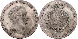 6 Zloty / 1 Thaler Polen / Polen-Litauen (1569-1795) Silber Stanislaw II Poniatowski