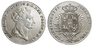 6 Zloty / 1 Thaler Polen / Polen-Litauen (1569-1795) Silber Stanislaw II Poniatowski