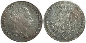 6 Zloty / 1 Thaler Poland / Polish-Lithuanian Commonwealth (1569-1795) Silver Stanislaw II Poniatowski