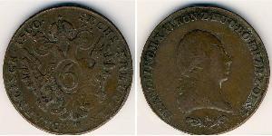 6 Крейцер Священная Римская империя (962-1806) Медь Francis II, Holy Roman Emperor (1768 - 1835)
