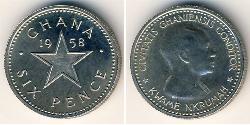 6 Пенни Ghana (1957 - )  