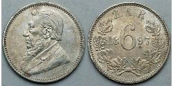 6 Пенни Южно-Африканская Республика (1910 - ) Серебро 