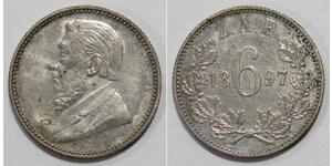 6 Пенни Южно-Африканская Республика (1910 - ) Серебро 