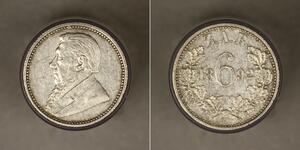 6 Пенни Южно-Африканская Республика (1910 - ) Серебро 
