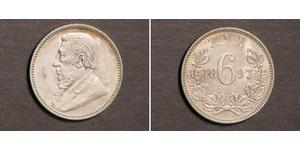 6 Пенни Южно-Африканская Республика (1910 - ) Серебро 